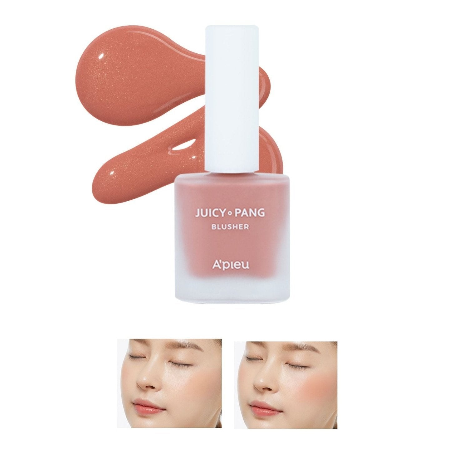 Missha Moisturizing Liquid Blush 9g for a Natural Look APIEU Juicy-Pang Water Blusher (BE01)