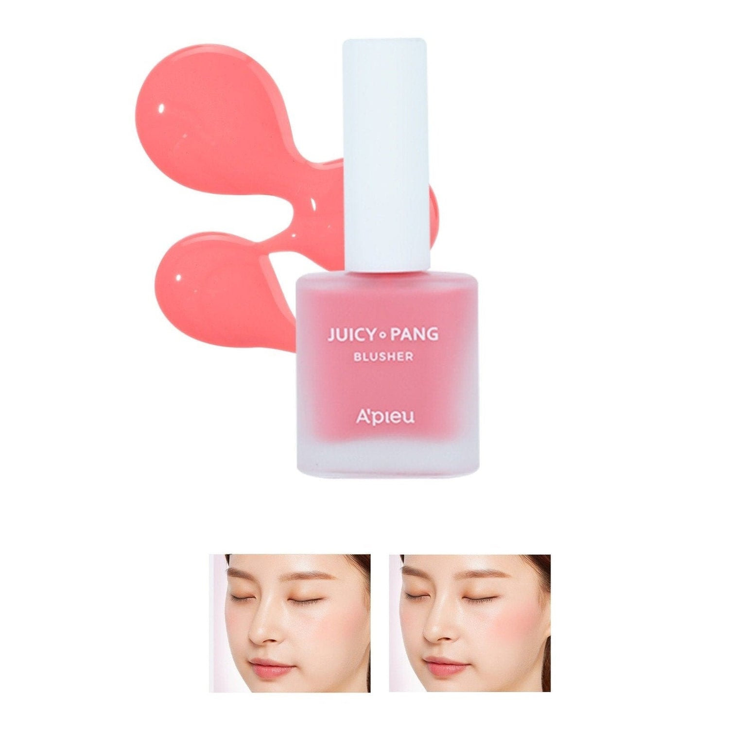 Missha Moisturizing Liquid Blush 9g for a Natural Look APIEU Juicy-Pang Water Blusher (PK01)