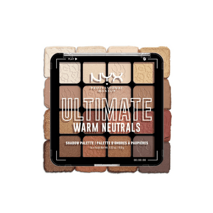 NYX Professional Makeup Eyeshadow Palette - Ultimate Shadow Pallette - Warm Neutrals