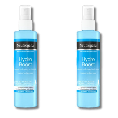 Neutrogena Hydro Boost Express Hydrating Body Spray 200ml / 6.8 fl oz 2 Pack