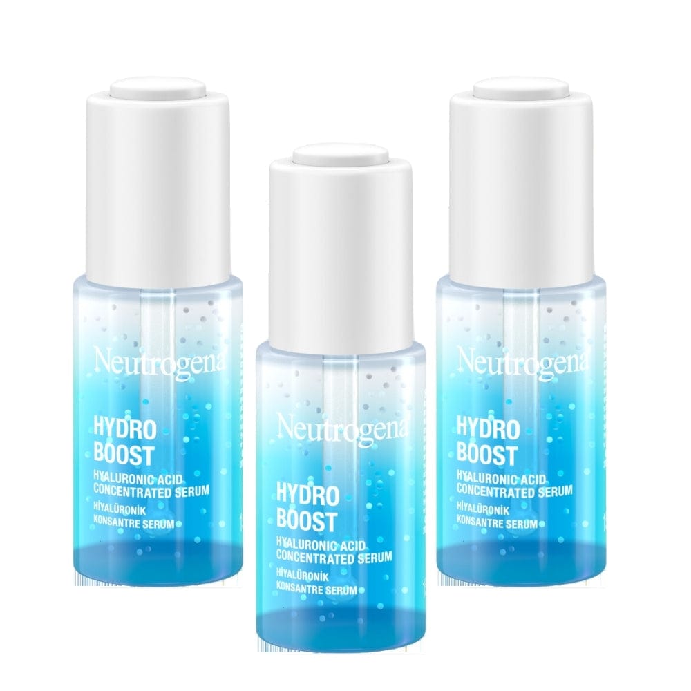 Neutrogena Hydro Boost Hyaluronic Acid Concentrated Serum 15ml / 0.5 fl oz 3 Pack