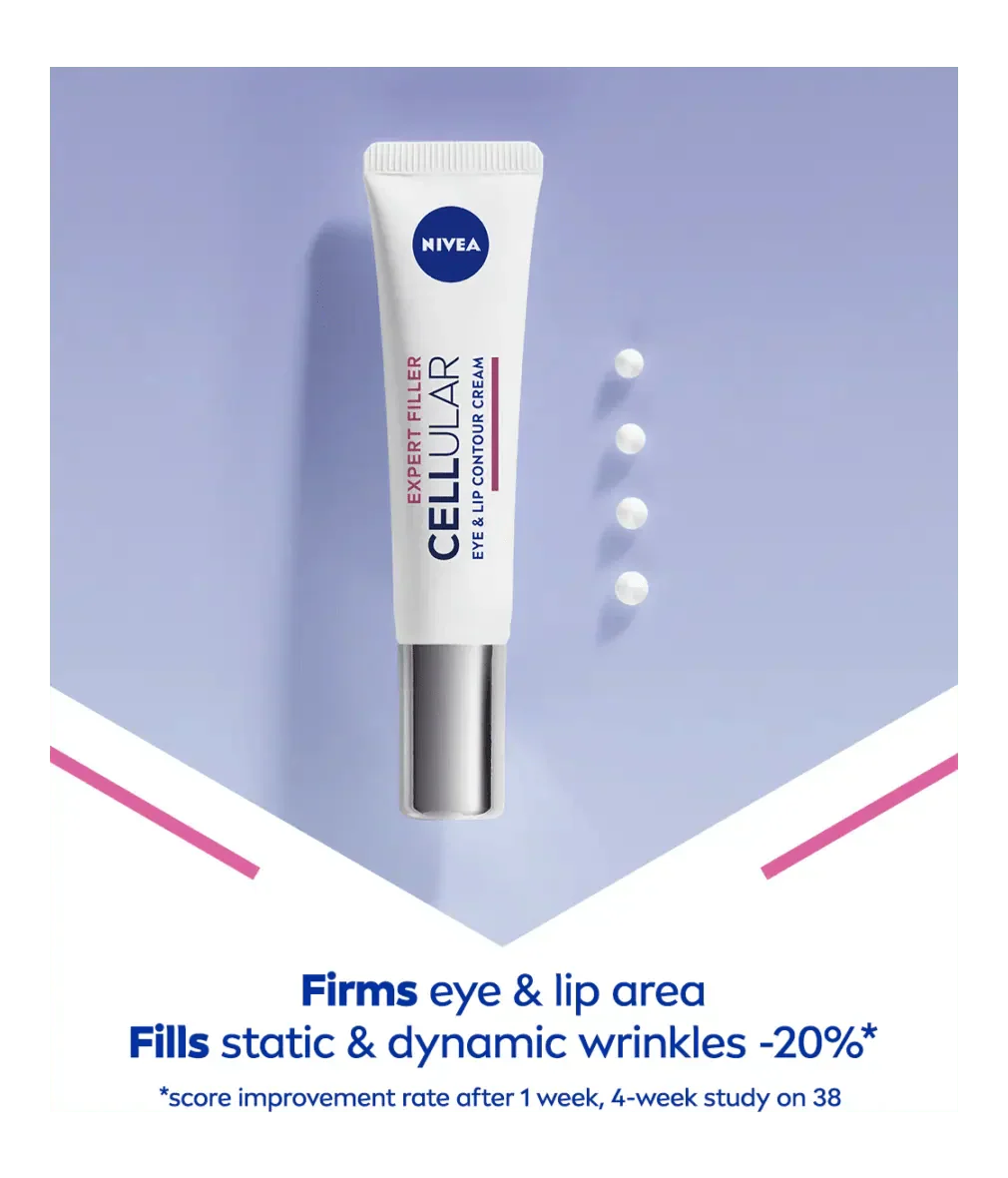 Nivea Hyaluron Cellular Filler Anti-Age Eye Cream 15ml / 0.5 fl.oz - 2 Pack