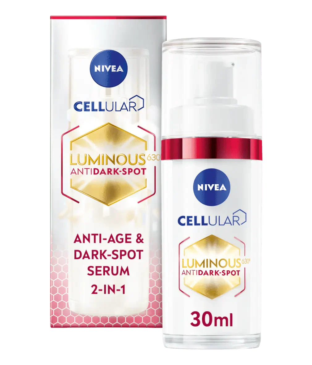 Nivea Luminous 630 Anti-Age &amp; Dark Spot 2-in-1 Serum with Collagen Booster 30ml / 1 fl.oz - 3 Pack