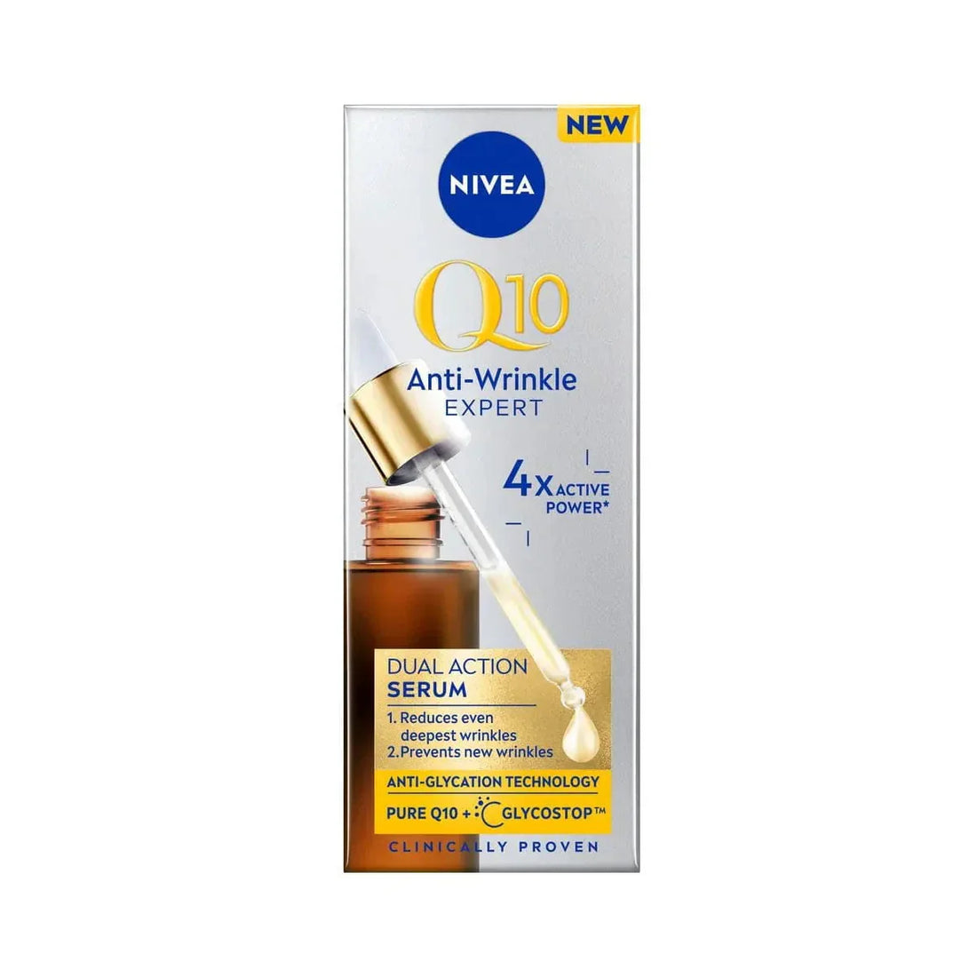 Nivea Q10 Anti-Wrinkle Expert Dual Action Anti-Glycation Serum 30 Ml / 1 Fl.Oz