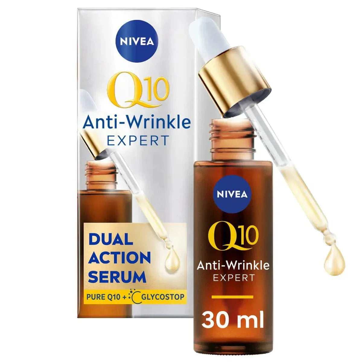 Nivea Q10 Anti-Wrinkle Expert Dual Action Anti-Glycation Serum 30 Ml / 1 Fl.Oz