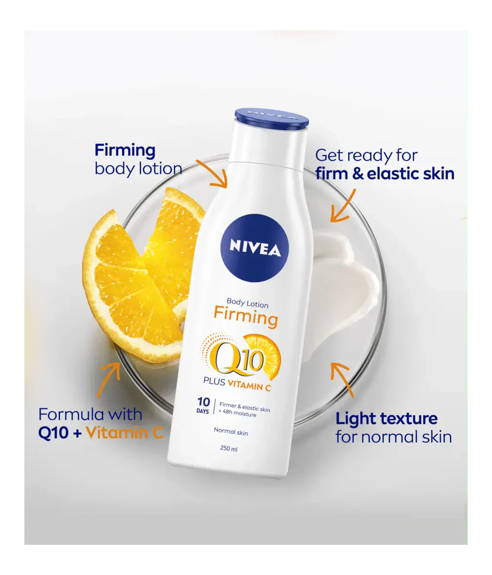 Nivea Q10 + Vitamin C Firming Body Lotion for Normal Skin 400ml / 13.5 fl oz