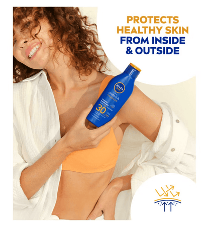 Nivea Sun Protect &amp; Moisture Sun Cream Lotion SPF30 200ml / 6.8 fl.oz - 2 Pack