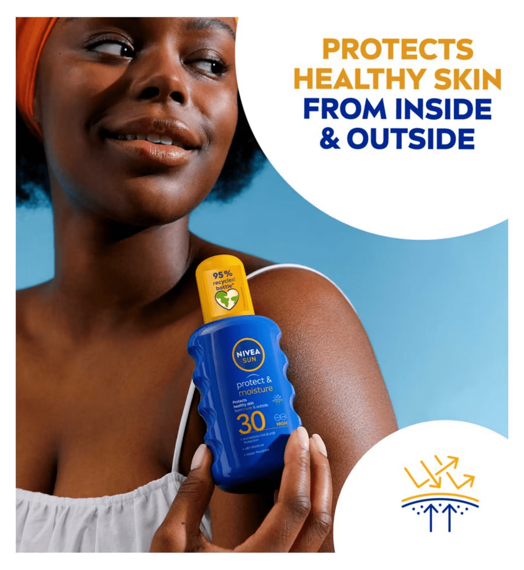 Nivea Sun Protect &amp; Moisture Sun Cream Spray SPF30 200ml / 6.8 fl.oz