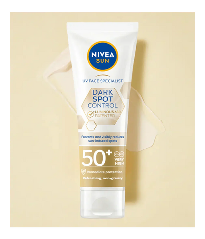 Nivea Sun UV Face Luminous 630 Spot Control Sun Fluid SPF50 40ml / 1.35 fl.oz - 2 Pack
