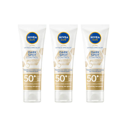 Nivea Sun UV Face Luminous 630 Spot Control Sun Fluid SPF50 40ml / 1.35 fl.oz - 3 Pack