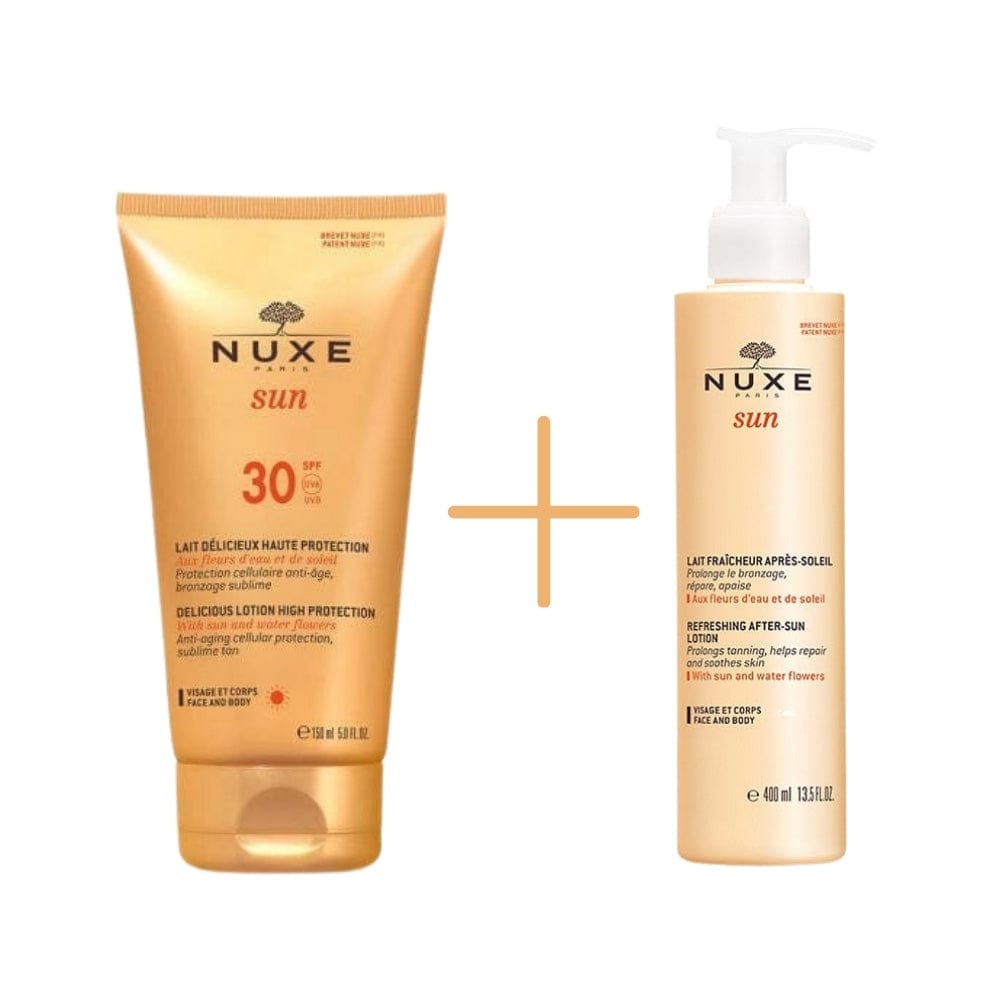 Nuxe Sun Lait Delicieux Protection Spf30 150ml &amp; Refreshing After Sun Lotion 400ml