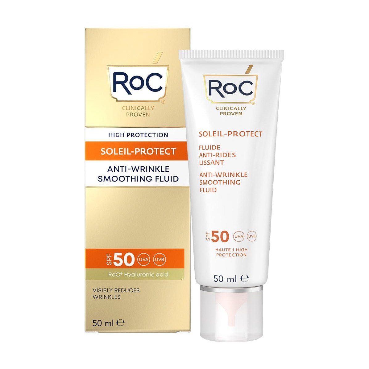 Roc Anti Wrinkle Face Sunscreen Spf 50+ 50 ml
