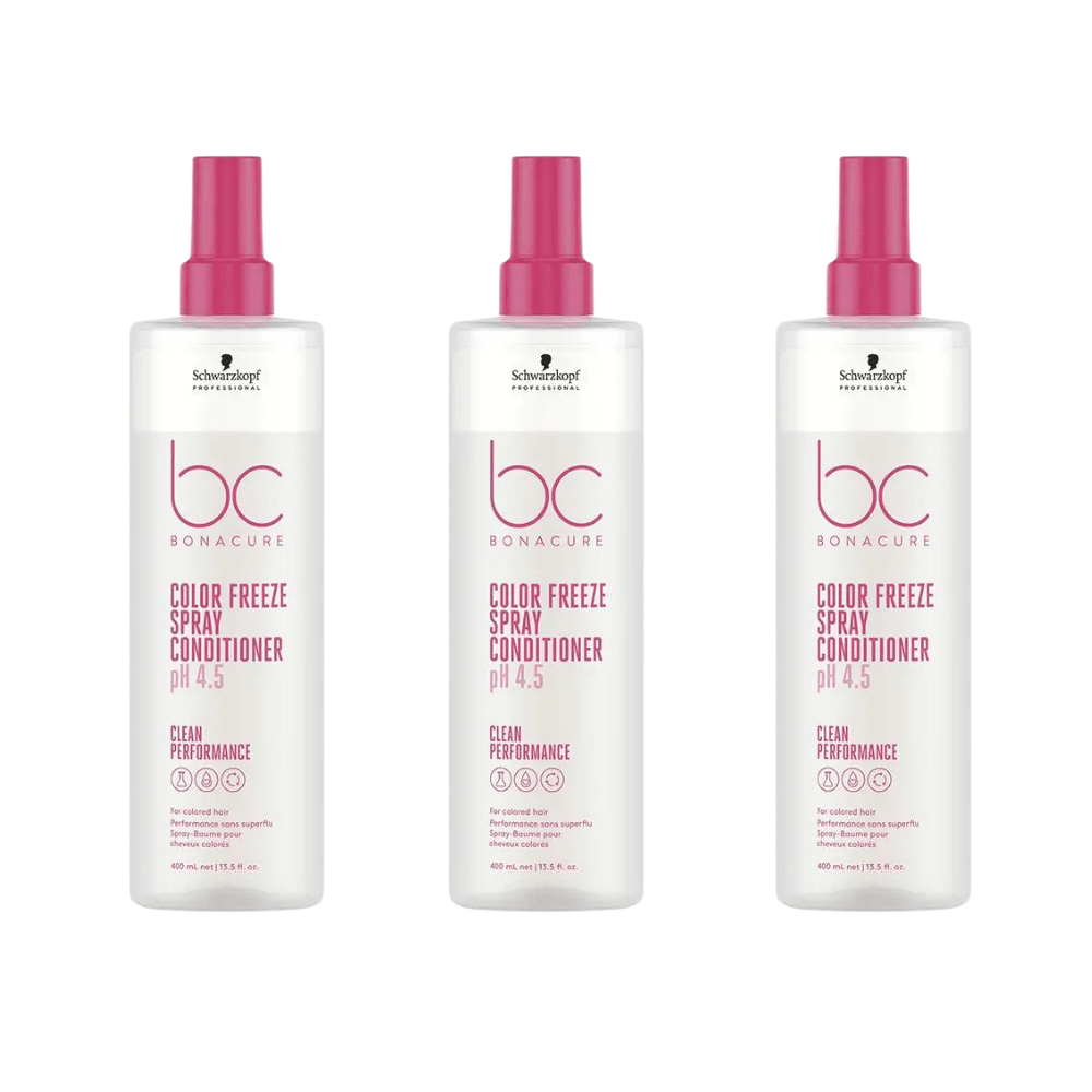 Schwarzkopf Bonacure Bc Clean Color Protective Spray Conditioner 400 ml 3 Pack