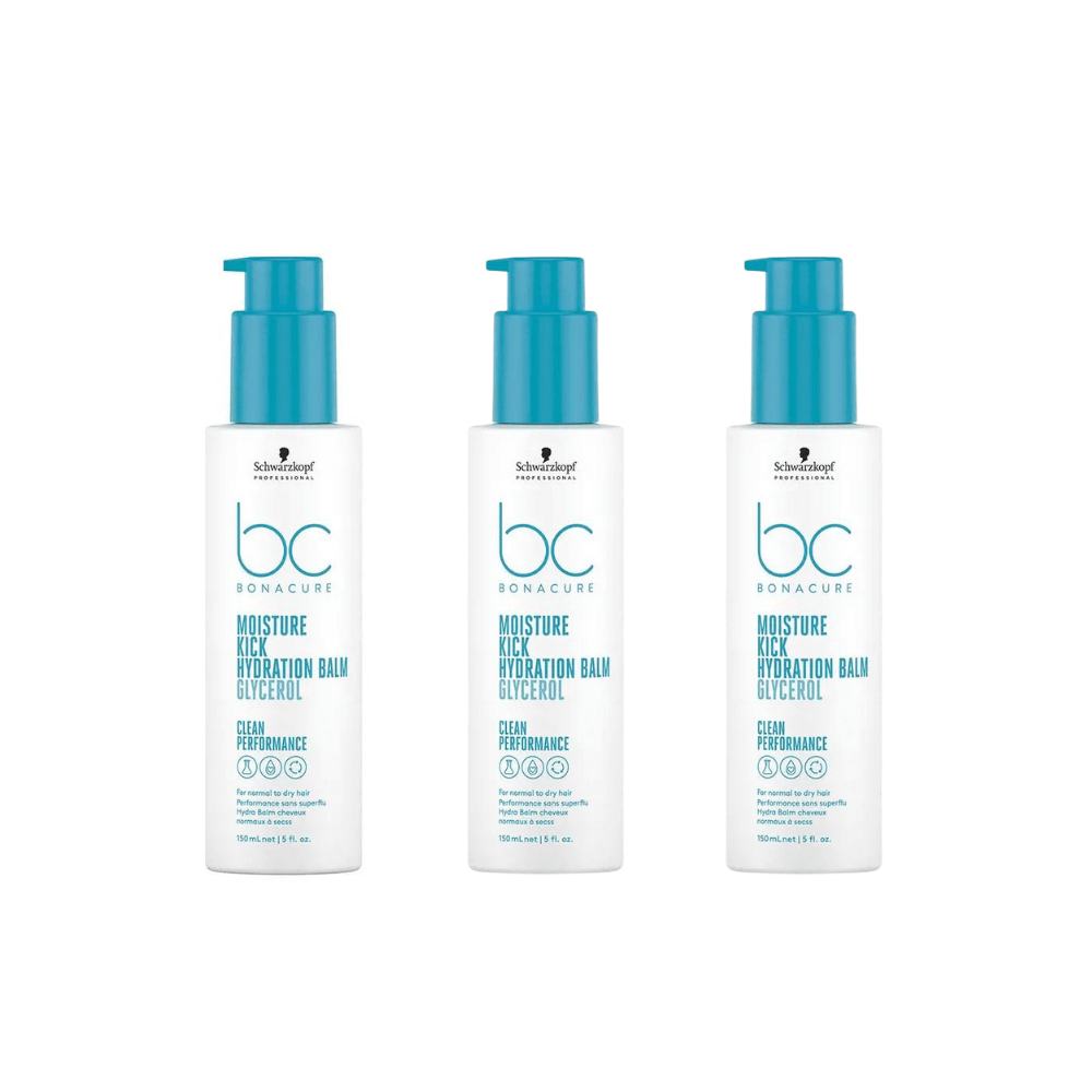 Schwarzkopf Bonacure Bc Clean Moisture Restore Moisturizing Balm 150 ml 3 Pack