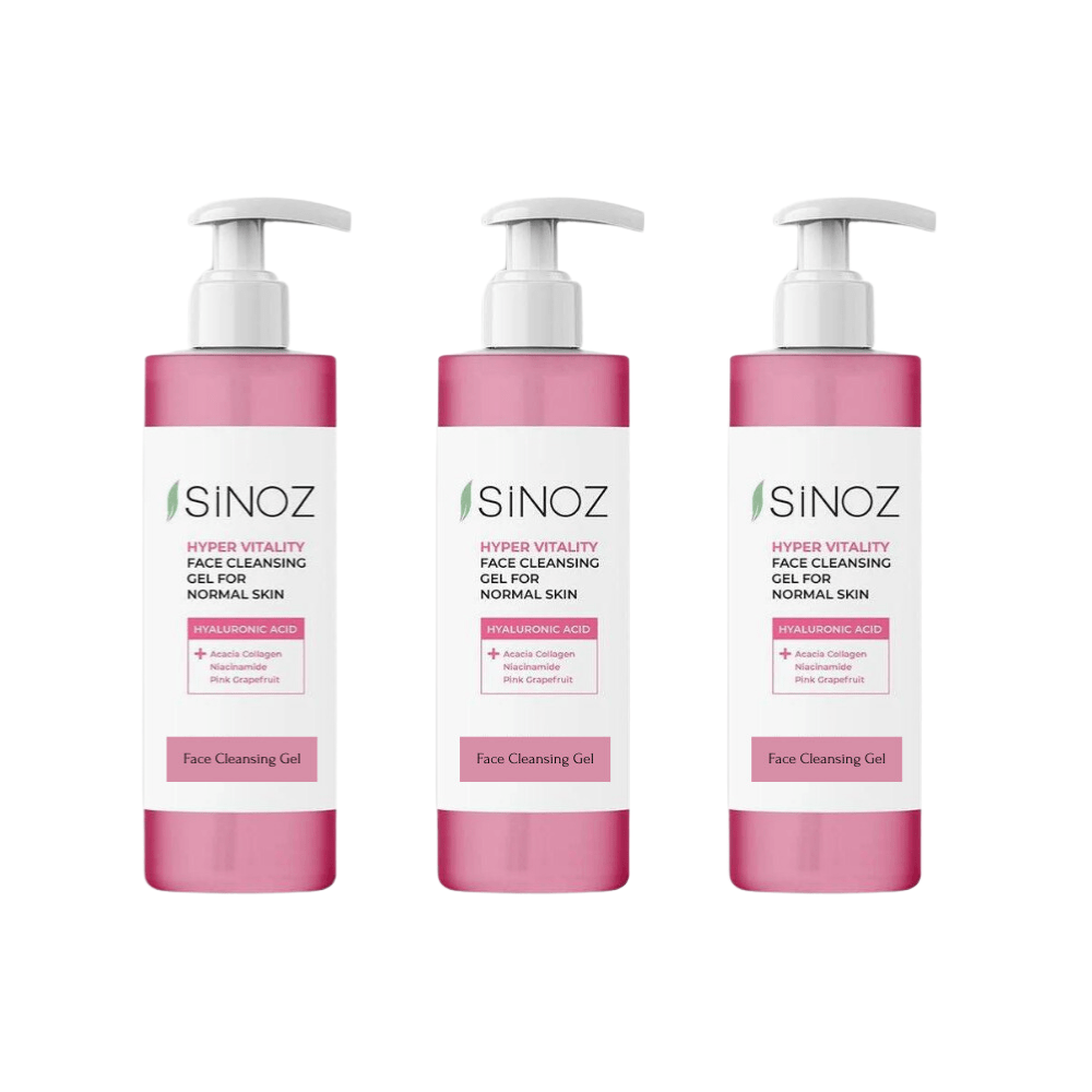 Sinoz Hyper Vitality Normal Skin Face Cleansing Gel 400 ml 3 Pack