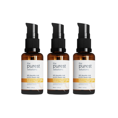 The Purest Solutions Brightening Tint Equalizer &amp; Vitamin C Serum 30ml 3 Pack
