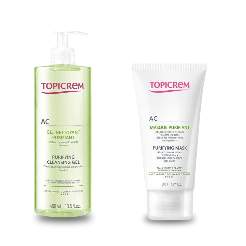 Topicrem AC Purifying Cleansing Gel 400 ml &amp; AC Purifying Mask 50 ml