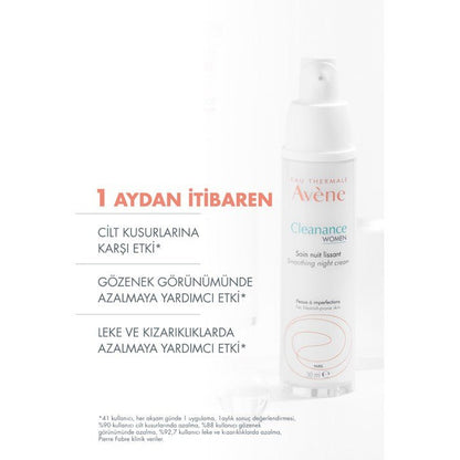 Avene Cleanance Women Gece Bakım Kremi 30 ml - Melori