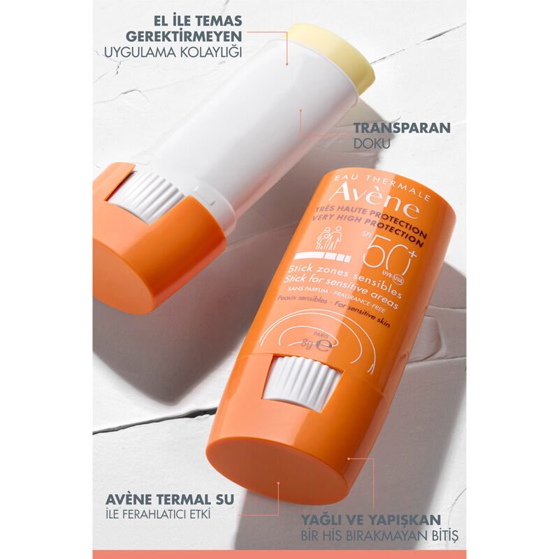 Avene Hassas Bölgeler İçin Güneş Koruyucu Stick Spf50+ 8 gr - Melori