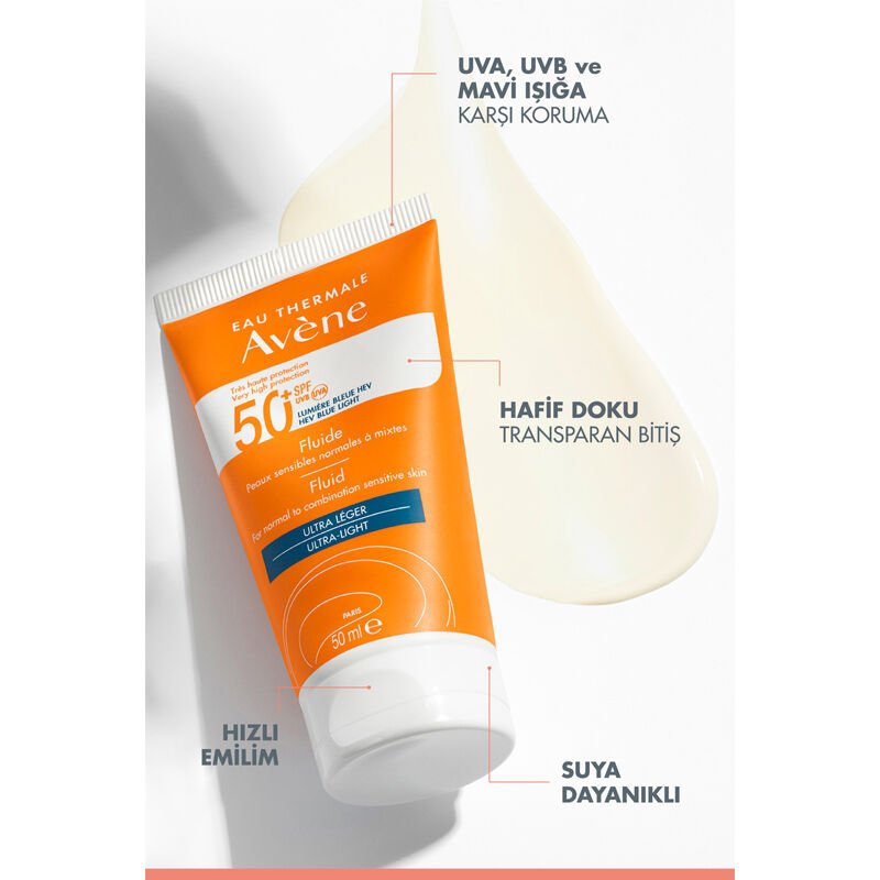 Avene Solaire SPF50+ Fluid Ultra Light 50 ml - Melori