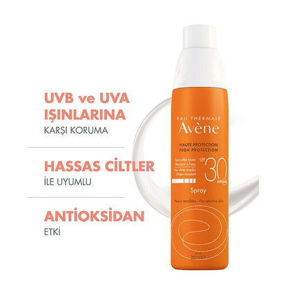 Avene Spf 30+ Güneş Koruyucu Sprey 200ml - Melori