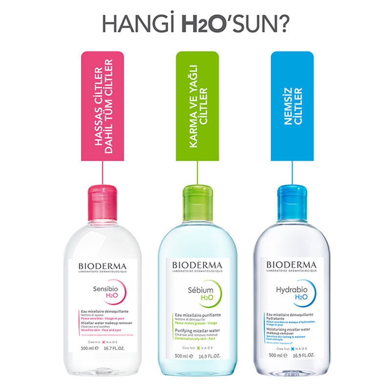 Bioderma Sebium H2O Yüz ve Makyaj Temizleme Suyu 250 ml - Melori