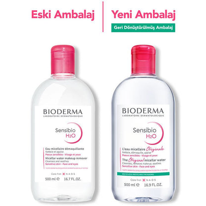 Bioderma Sensibio H2O Yüz ve Makyaj Temizleme Suyu 500 ml - Melori