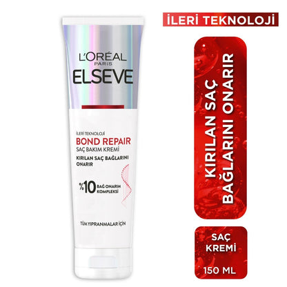 Bond Repair Tüm Yıpranmalar İçin Saç Bağlarını Onarıcı Bakım Kremi 150 ml - Melori