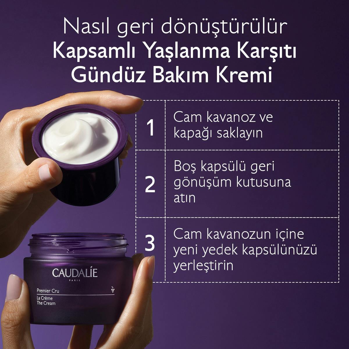 Caudalie Premier Cru Gündüz Bakım Kremi Yedek Kapsül 50 ml - Melori