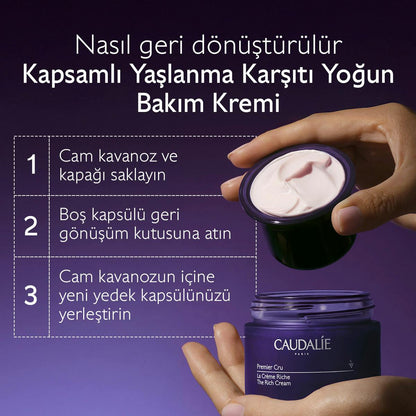 Caudalie Premier Cru The Rich Cream Yedek Kapsül - 50 ml - Melori