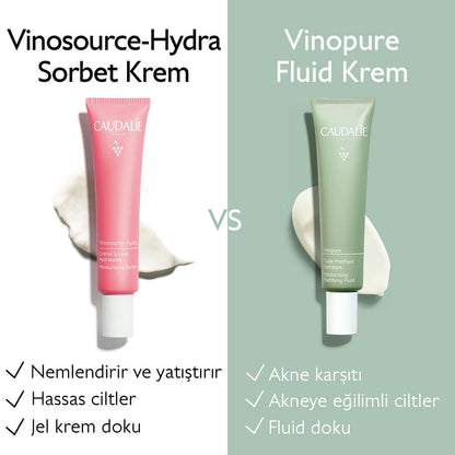 Caudalie Vinopure Matting Fluid Cream 40 ml - Melori
