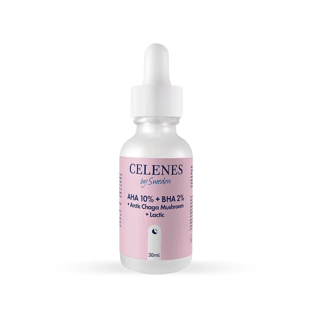 Celenes AHA+BHA+Lactic+Chaga Mushroom Serum 30 ml - Melori