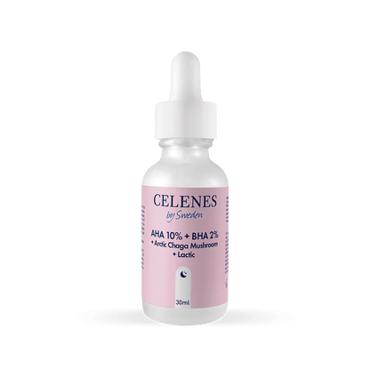Celenes AHA+BHA+Lactic+Chaga Mushroom Serum 30 ml - Melori