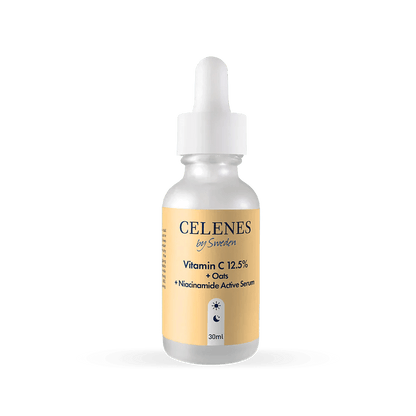 Celenes Vitamin C 12.5+Oats+Niacinamide Active Serum 30 ml - Melori