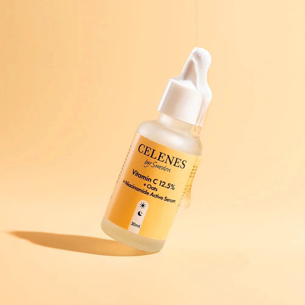 Celenes Vitamin C 12.5+Oats+Niacinamide Active Serum 30 ml - Melori