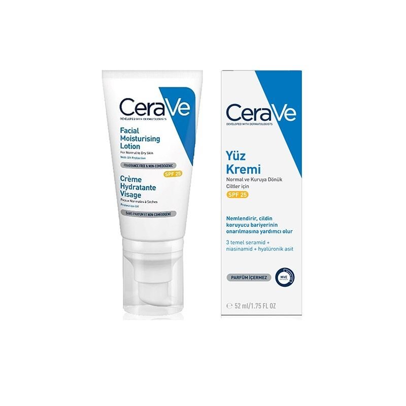 Cerave Facial Moisturising SPF 25 Yüz Kremi 52 ml - Melori