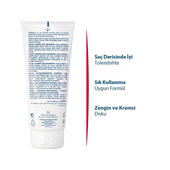 Ducray Argeal Yağlı Saçlar için Sebum Düzenleyici Şampuan 200 ml - Melori