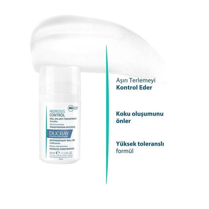 Ducray Hidrosis Roll On Anti Transpirant Aisselle Terleme Karşıtı 40 ml - Melori