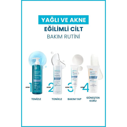 Ducray Keracnyl Akne Karşıtı Yüz Temizleme Jeli 400 ml - Melori
