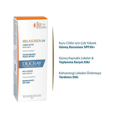 Ducray Melascreen Riche Leke Karşıtı Bakım Kremi SPF50+ 40 ml - Melori