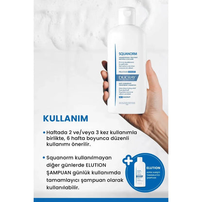 Ducray Squanorm Yağlı Kepek Karşıtı Bakım Şampuanı 200 ml - Melori
