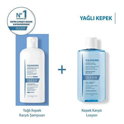 Ducray Squanorm Yağlı Kepek Karşıtı Bakım Şampuanı 200 ml - Melori
