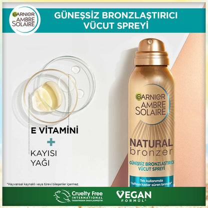 Garnier Ambre Solaire Natural Bronzer Güneşsiz Bronzlaştırıcı Sprey 150ml - Melori