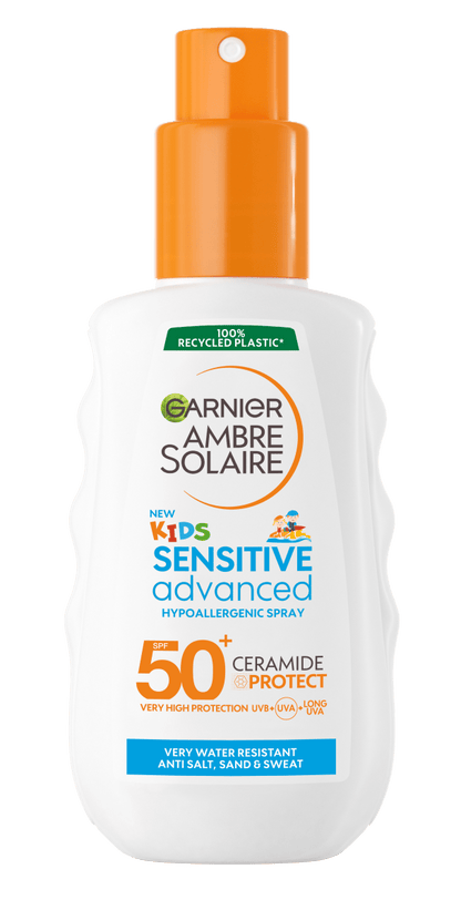 Garnier Ambre Solaire Sensitive Advanced Çocuk Hipoalerjenik Güneş Koruyucu Sprey SPF50+ 150ML - Melori