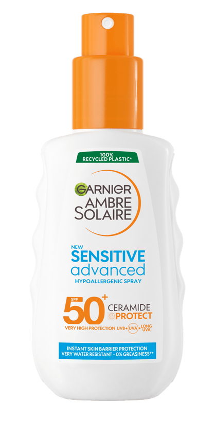 Garnier Ambre Solaire Sensitive Advanced Hipoalerjenik Güneş Koruyucu Sprey SPF50+ 150ML - Melori