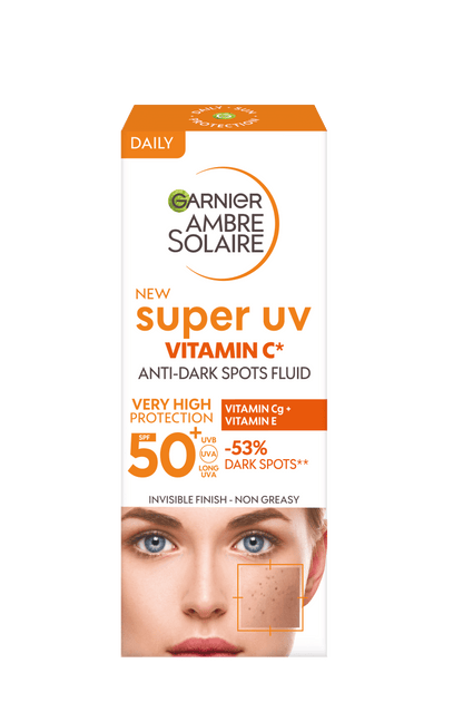 Garnier Ambre Solaire Super UV C Vitamini Koyu Leke Karşıtı Fluid Yüz Güneş Kremi SPF50+ 40ML - Melori