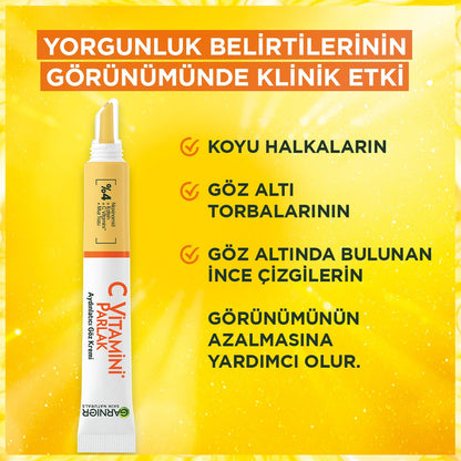 Garnier C Vitamini Parlak Aydınlatıcı Göz Kremi 15ml - Melori