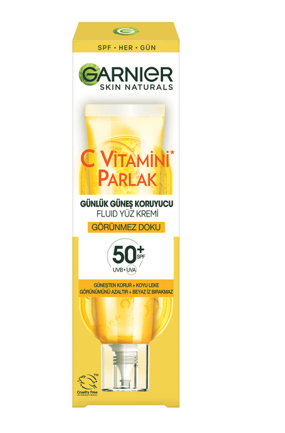Garnier C Vitamini Parlak Günlük UV Korumalı Güneş Yüz Kremi Görünmez Doku SPF50+ 40ml - Melori
