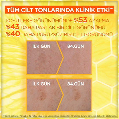 Garnier C Vitamini Parlak Günlük UV Korumalı Güneş Yüz Kremi Görünmez Doku SPF50+ 40ml - Melori