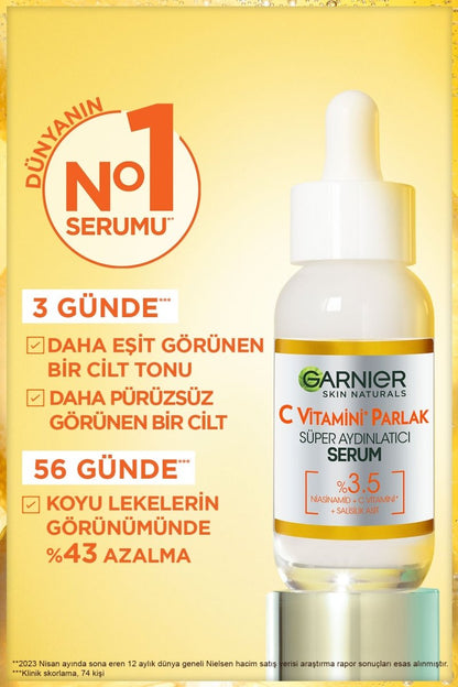 Garnier C Vitamini Parlak Süper Aydınlatıcı Serum 30ML - Melori